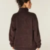 Gilly Hicks Sherpa Quarter-Zip Sweatshirt Gilly Hicks Sherpa Quarter-Zip Sweatshirt