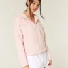 Gilly Hicks Sherpa-sweatshirt med lynlås