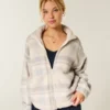 Gilly Hicks Sherpa-sweatshirt med lynlås
