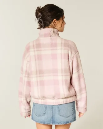 Gilly Hicks Sherpa-sweatshirt med lynlås Gilly Hicks Sherpa-sweatshirt med lynlås