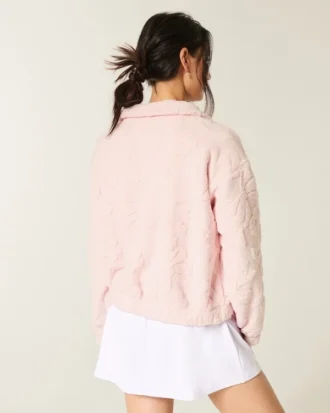 Gilly Hicks Sherpa-sweatshirt med lynlås