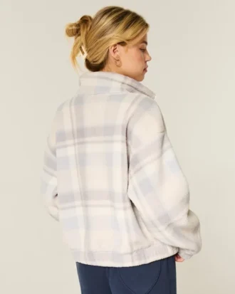 Gilly Hicks Sherpa-sweatshirt med lynlås