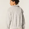 Gilly Hicks Sherpa-sweatshirt med lynlås