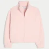 Gilly Hicks Sherpa-sweatshirt med lynlås