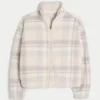 Gilly Hicks Sherpa-sweatshirt med lynlås