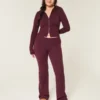 Gilly Hicks Sweater-strikket bukser med foldet talje