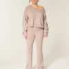 Gilly Hicks Sweater-strikket bukser med foldet talje