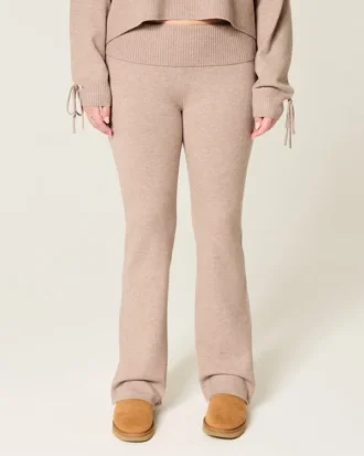 Gilly Hicks Sweater-strikket bukser med foldet talje