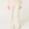 Gilly Hicks Sweater-strikket bukser med foldet talje og udvidede ben