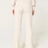 Gilly Hicks Sweater-strikket bukser med foldet talje og udvidede ben