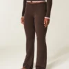 Gilly Hicks Sweater-strikket fold-over bootcut-bukser