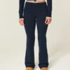 Gilly Hicks Sweater-strikket fold-over bootcut-bukser