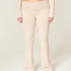Gilly Hicks Sweater-strikket fold-over bootcut-bukser
