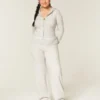 Gilly Hicks Sweater-strikket foldbar lige bukser Gilly Hicks Sweater-strikket foldbar lige bukser