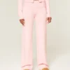 Gilly Hicks Sweater-strikket foldbar lige bukser