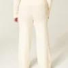 Gilly Hicks Sweater-strikket foldbar lige bukser Gilly Hicks Sweater-strikket foldbar lige bukser