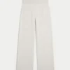 Gilly Hicks Sweater-strikket foldbar lige bukser Gilly Hicks Sweater-strikket foldbar lige bukser