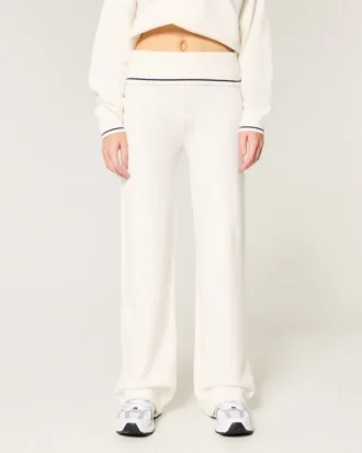 Gilly Hicks Sweater-strikket foldet talje lige bukser