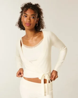 Gilly Hicks Sweater-strikket multi-way wrap top