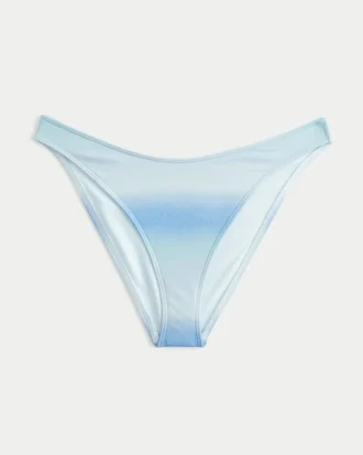 Glitrende højtaljet cheeky bikinitrusser