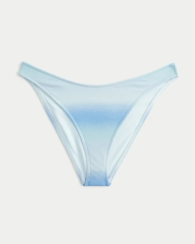 Glitrende højtaljet cheeky bikinitrusser