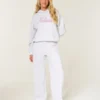 Glitrende logo-grafik Sweatpants med brede ben Glitrende logo-grafik Sweatpants med brede ben