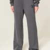 Glitrende logo-grafik Sweatpants med brede ben Glitrende logo-grafik Sweatpants med brede ben