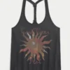 Good Times Fest grafisk flettet racerback-tanktop Good Times Fest grafisk flettet racerback-tanktop