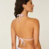 Hæklede bikini-top med trekantede skulderstropper