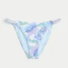 Hæklede bikiniunderdel med høj benudskæring