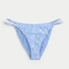 Hæklede bikiniunderdel med høj benudskæring
