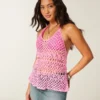 Hæklede racerback-tanktop