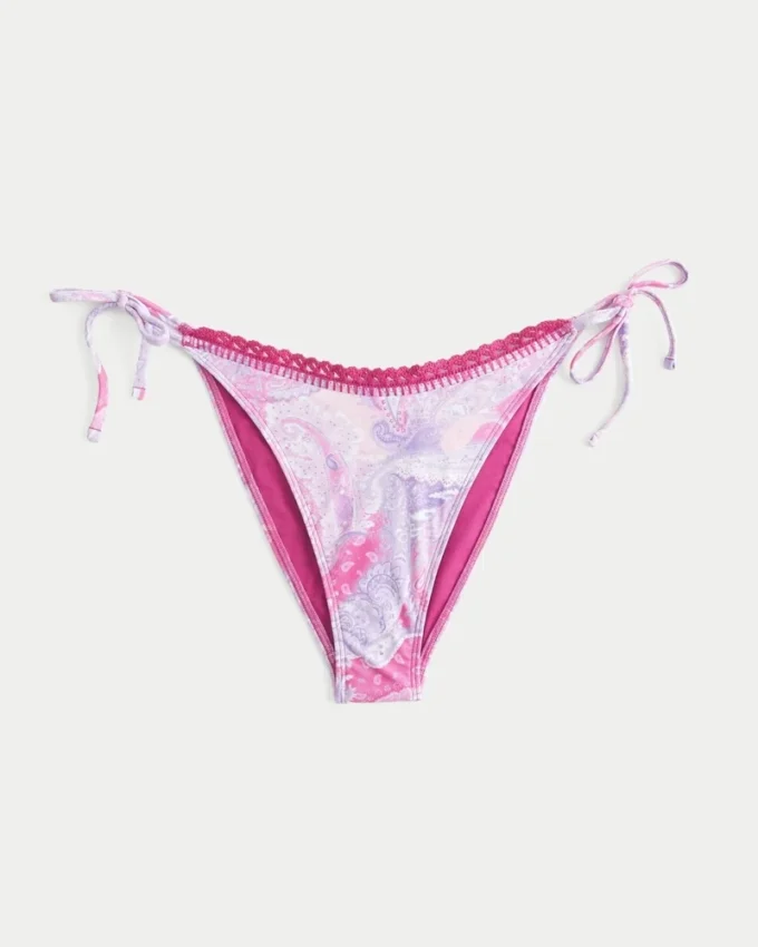 Hæklede sider med bindebånd Cheeky bikinitrusser