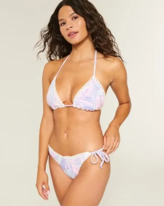 Hæklede sider med bindebånd Cheeky bikinitrusser Hæklede sider med bindebånd Cheeky bikinitrusser