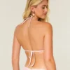 Hæklet bikini-top med trekantede stropper og pailletter Hæklet bikini-top med trekantede stropper og pailletter