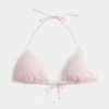 Hæklet bikini-top med trekantede stropper og pailletter Hæklet bikini-top med trekantede stropper og pailletter