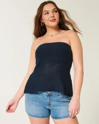 Hæklet sweater-top