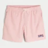 Hawaii Graphic Mid-Thigh Volley Swim Trunks Hawaii Graphic Mid-Thigh Volley Swim Trunks