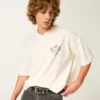 Heavyweight Baggy Crop Los Angeles Graphic Football T-shirt Heavyweight Baggy Crop Los Angeles Graphic Football T-shirt