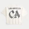 Heavyweight Baggy Crop Los Angeles Graphic Football T-shirt Heavyweight Baggy Crop Los Angeles Graphic Football T-shirt