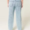 Højtaljede jeans i medium vask med lige ben Højtaljede jeans i medium vask med lige ben