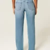 Højtaljede jeans med medium vask og lige ben Højtaljede jeans med medium vask og lige ben