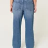 Højtaljede mørkvaskede dad jeans Højtaljede mørkvaskede dad jeans