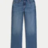 Højtaljede mørkvaskede dad jeans Højtaljede mørkvaskede dad jeans