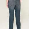 Højtaljede, mørkvaskede jeans med lige ben Højtaljede, mørkvaskede jeans med lige ben