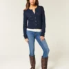 Højtaljede, mørkvaskede super skinny jeans Højtaljede, mørkvaskede super skinny jeans