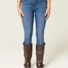 Højtaljede, mørkvaskede super skinny jeans Højtaljede, mørkvaskede super skinny jeans
