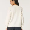 Hollister Comfy Cloud oversized sweater med V-hals Hollister Comfy Cloud oversized sweater med V-hals