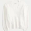 Hollister Comfy Cloud oversized sweater med V-hals Hollister Comfy Cloud oversized sweater med V-hals