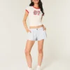 Hollister Livvy lavtaljede shorts i linneblanding